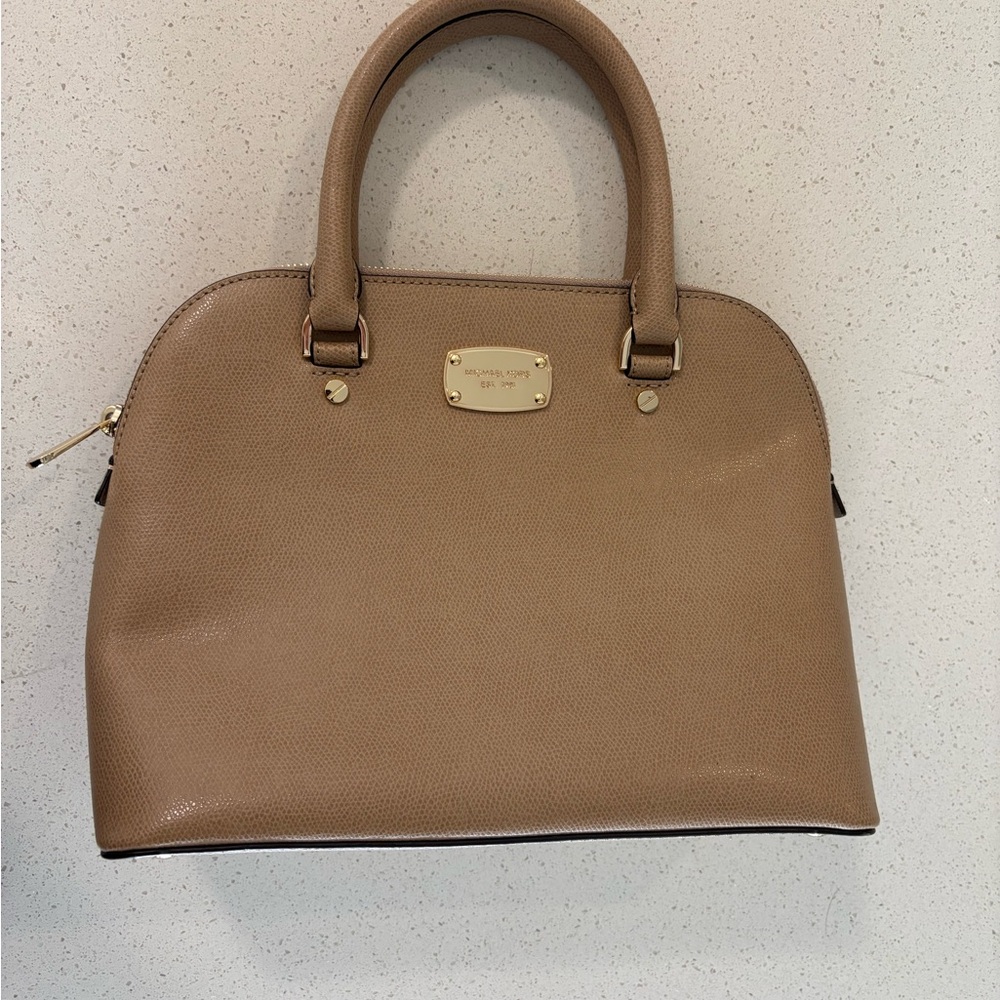 Michael Kors camel satchel